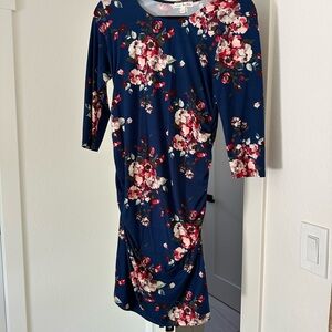 Maternity Floral Print Women's Dress